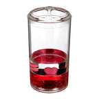 Floating Acrylic Hearts Toothbrush Holder | Floating Hearts