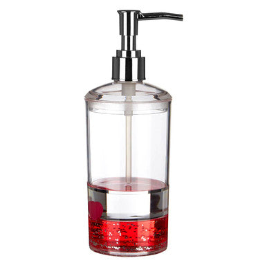 Floating Acrylic Hearts Lotion Dispenser | Floating Hearts
