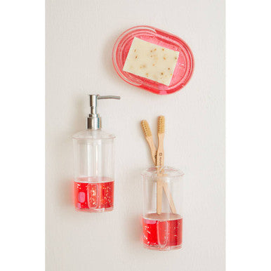 Floating Acrylic Hearts Lotion Dispenser | Floating Hearts