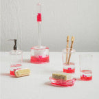 Floating Acrylic Hearts Toilet Brush Holder | Floating Hearts