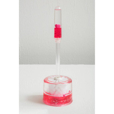 Floating Acrylic Hearts Toilet Brush Holder | Floating Hearts
