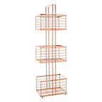 Rose Gold Rectangular Storage Caddy | Linnea