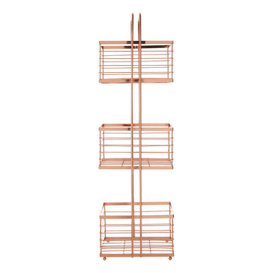 Rose Gold Rectangular Storage Caddy | Linnea