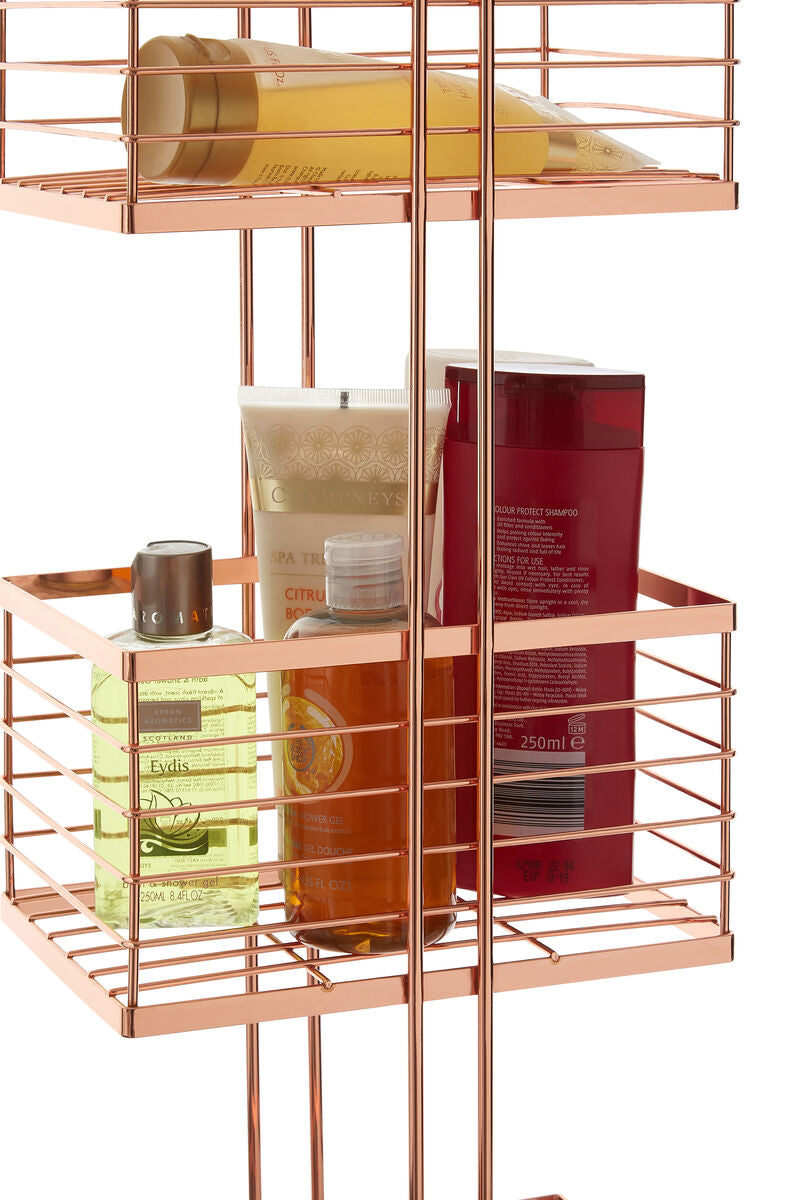 Rose Gold Rectangular Storage Caddy | Linnea