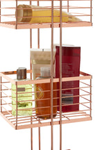 Rose Gold Rectangular Storage Caddy | Linnea