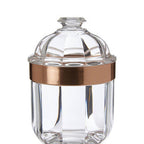 Small Rose Gold Acrylic Storage Jar | Guan