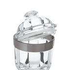 Small Silver Acrylic Storage Jar | Guan