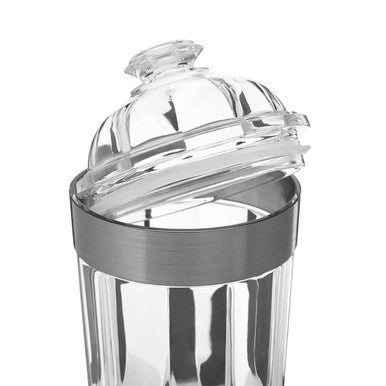 Medium Silver Acrylic Storage Jar | Guan