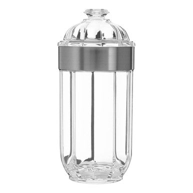 Large Silver Acrylic Storage Jar | Guan