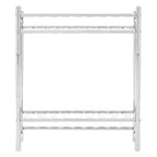 Chrome Finish 2 Tier Towel Shelves | Dara