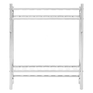 Chrome Finish 2 Tier Towel Shelves | Dara