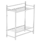 Chrome Finish 2 Tier Towel Shelves | Dara