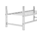 Chrome Finish 2 Tier Towel Shelves | Dara