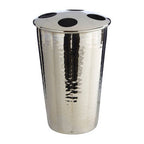 Hammered Bathroom Nickel Finish Toothbrush Holder | Vaco