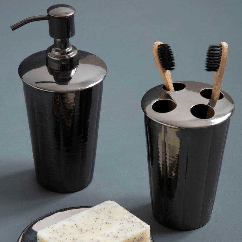 Hammered Black Nickel Finish Tumbler | Vaco