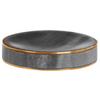 Grey Marble and Gold Soap Dish | Bosco