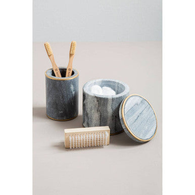 Grey Marble and Gold Tumbler | Bosco