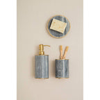 Grey Marble and Gold Tumbler | Bosco