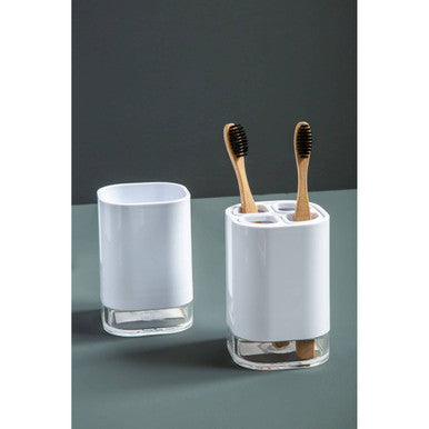 White Acrylic Toothbrush Holder | Ando