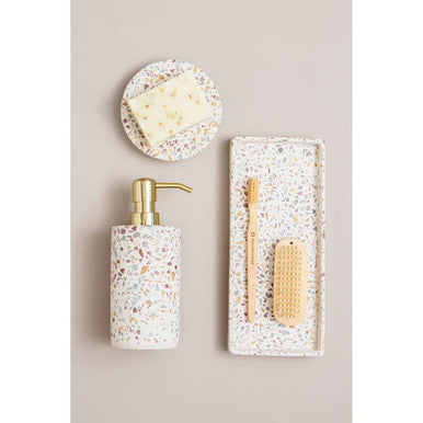 Terrazzo Effect Soap Dish | Mozie