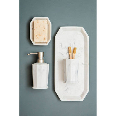 Two Compartment Toothbrush Holder | Riviera