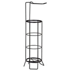 Black Toilet Roll Holder and Storer | Linnea