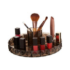 Revolving Round Black Cosmetic Organiser | Beauty