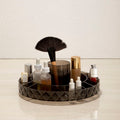 Revolving Round Black Cosmetic Organiser | Beauty