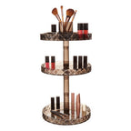 Three Tier Revolving Black Cosmetic Organiser | Beauty
