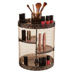 3 Tiered Round Revolving Black Cosmetics Organiser | Beauty