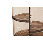 3 Tiered Round Revolving Black Cosmetics Organiser | Beauty