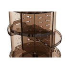3 Tiered Round Revolving Black Cosmetics Organiser | Beauty
