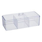 3 Compartment Cosmetics Organiser with Lid | Beauty