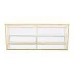 Glass Makeup Organiser with 3 Compartments | Beauty