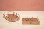 Beauty Glass Octagonal Jewellery Tray | Vintage