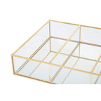 3 Compartments Clear Glass Makeup Organiser | Beauty