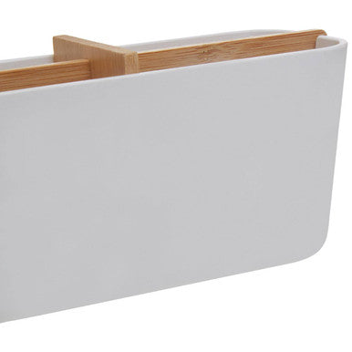 White 4 Section Organiser | Canyon