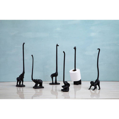 Black Giraffe Toilet Roll Holder | Fauna