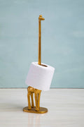 Gold Finish Giraffe Toilet Roll Holder | Fauna
