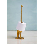 Gold Finish Giraffe Toilet Roll Holder | Fauna