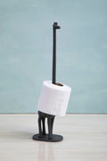 Grey Finish Giraffe Toilet Roll Holder | Fauna
