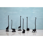 Black Metal Elephant Toilet Roll Holder | Fauna