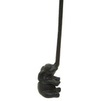 Black Metal Elephant Toilet Roll Holder | Fauna