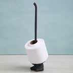 Grey Finish Elephant Toilet Roll Holder | Fauna