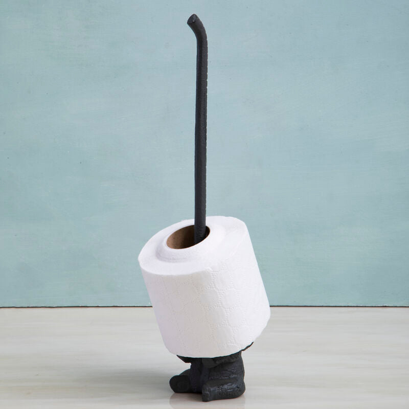 Grey Finish Elephant Toilet Roll Holder | Fauna