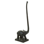 Black Finish Elephant Toilet Roll Holder | Fauna
