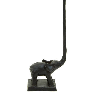 Black Finish Elephant Toilet Roll Holder | Fauna