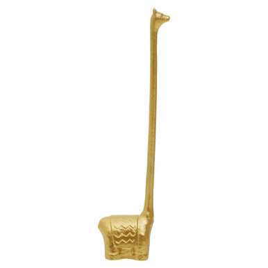 Gold Finish Llama Toilet Roll Holder | Fauna