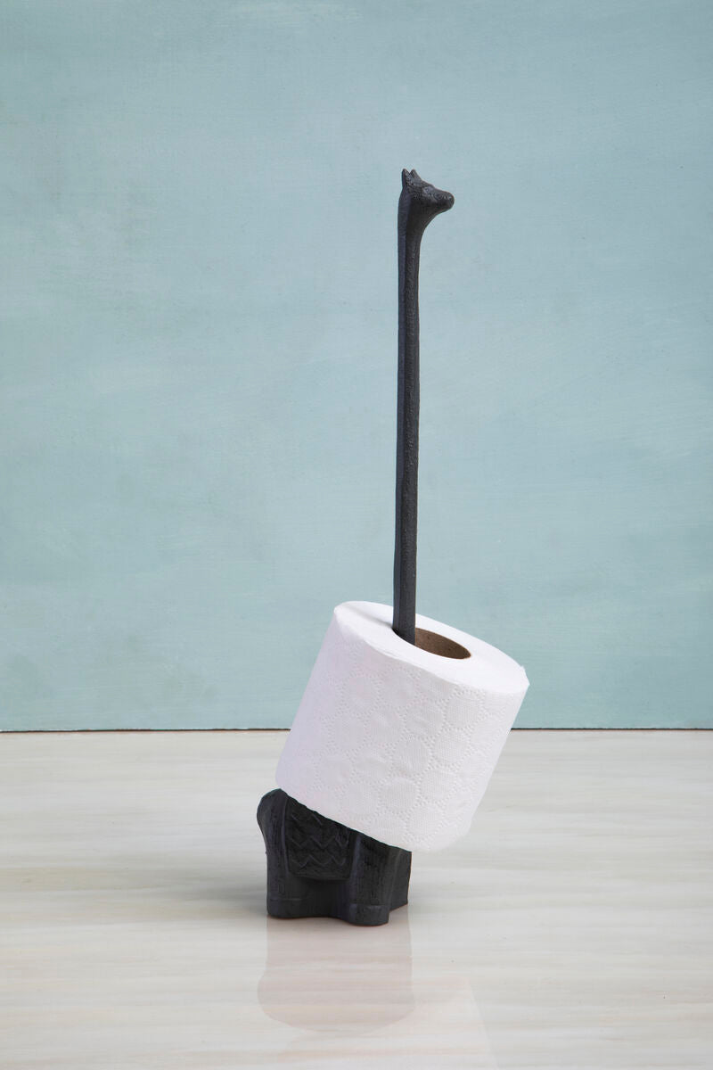 Grey Finish Llama Toilet Roll Holder | Fauna