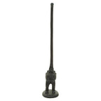 Black Finish Elephant Toilet Roll Holder with Round Base | Fauna